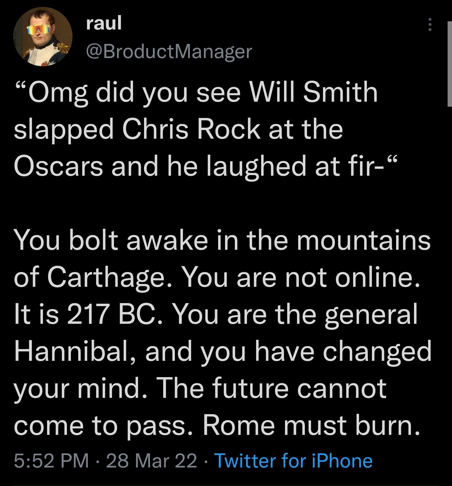 Hannibal burns Rome