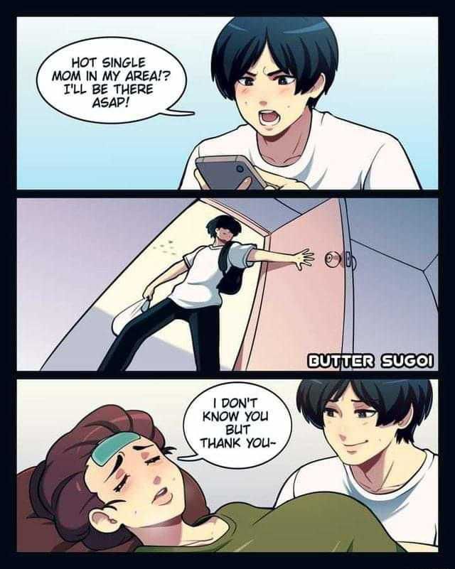 Plot twist: it's his mom
