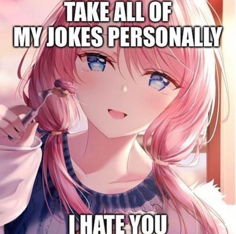 I hate you (jk, lmao (jk))