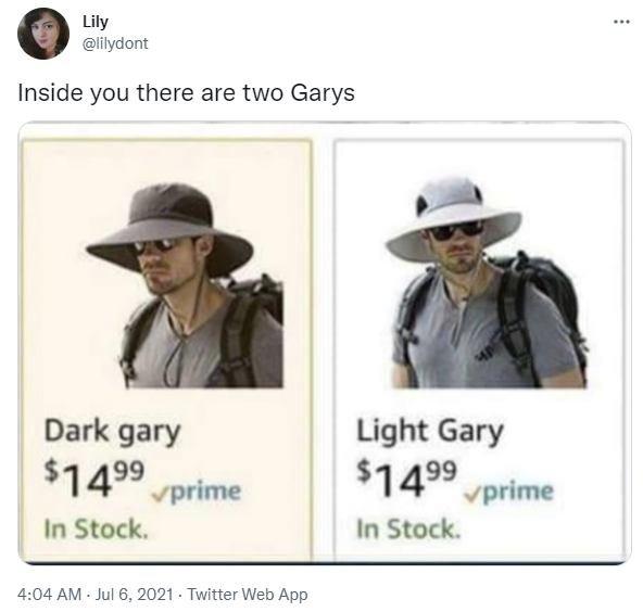 Gary posting. So hot right now.