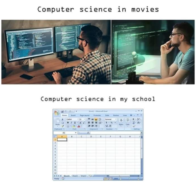 We were always taught Excel in our computer class