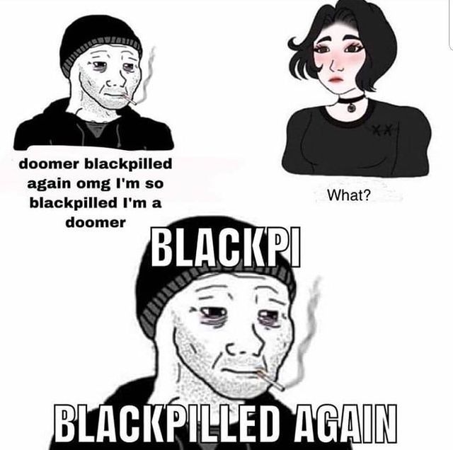 What it's like talking to a "blackpilled" IRL. Say something coherent.