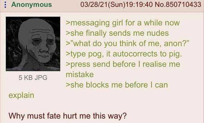 "pog" would have achieved the same result