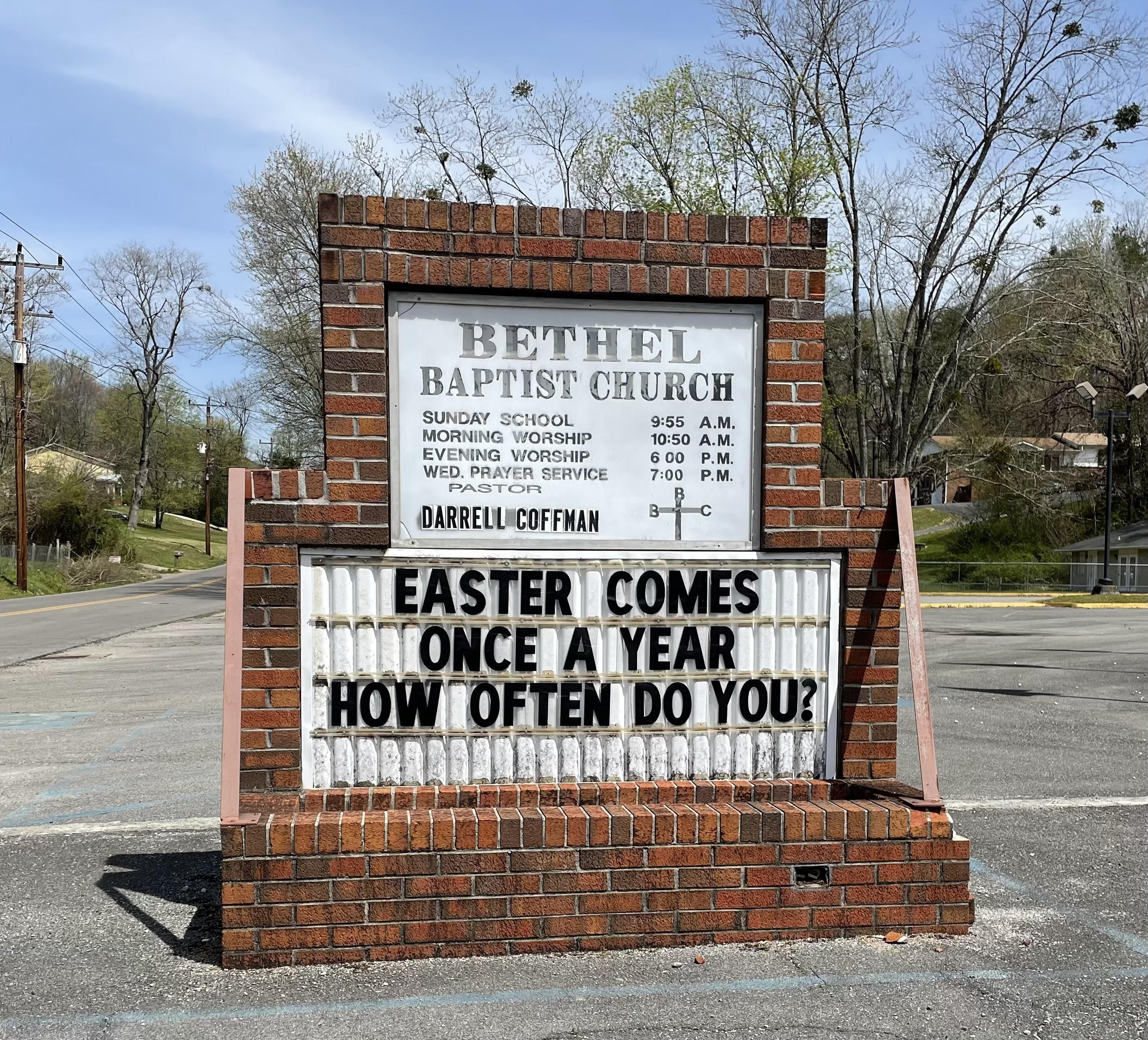 Church getting a little personal this year.