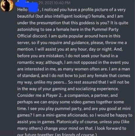 why you don't have ***es