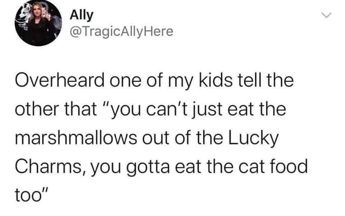 it tastes like cat food