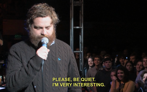 When I'm about to tell something.