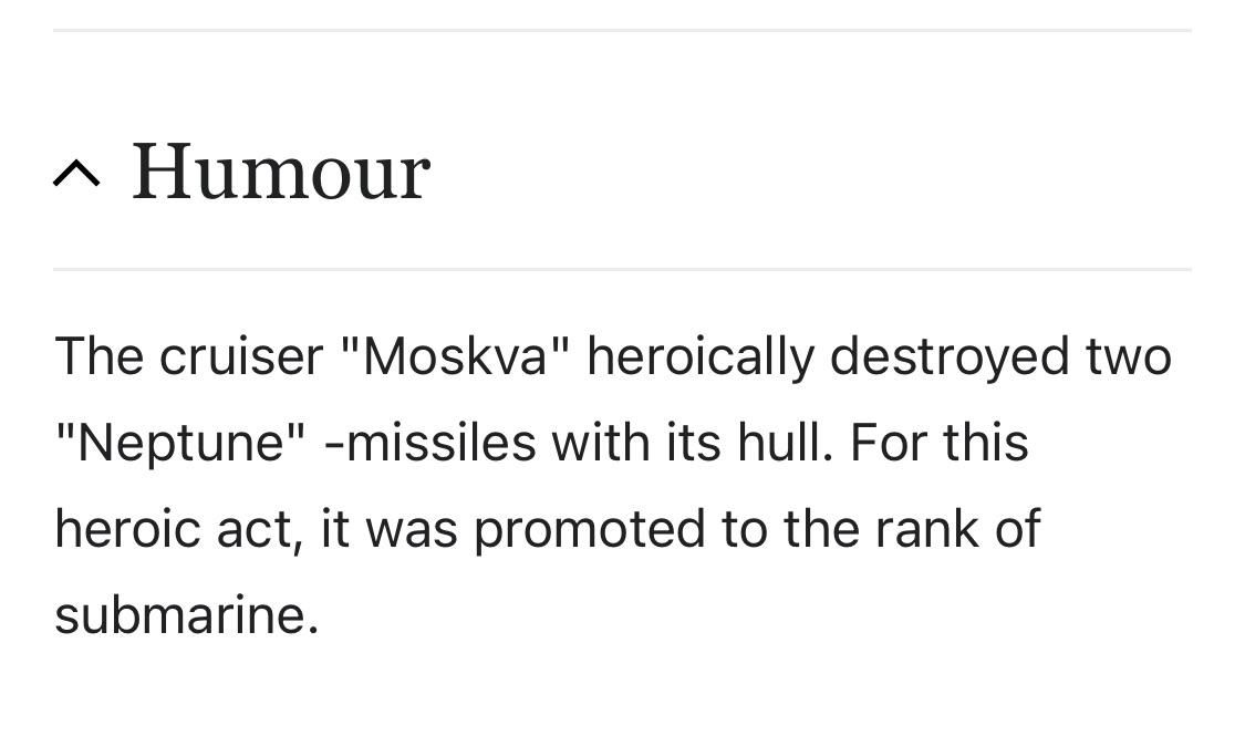 Moskva wiki page right now.