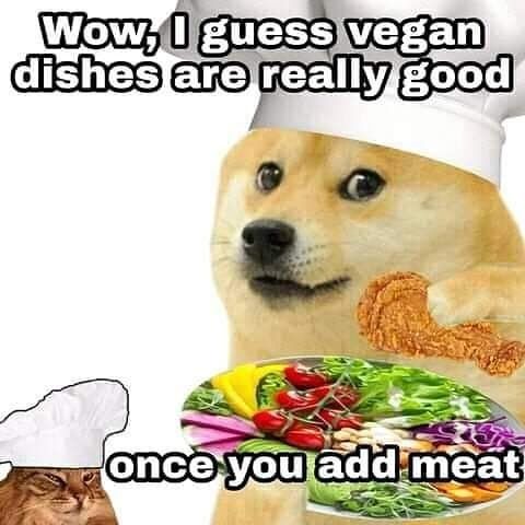 Not very fond of vegans who need to tell me why I'm worse than Hitler