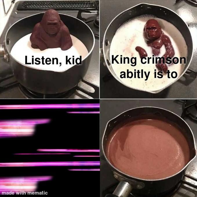 King Crimson's ability is to make those bass-heavy noises