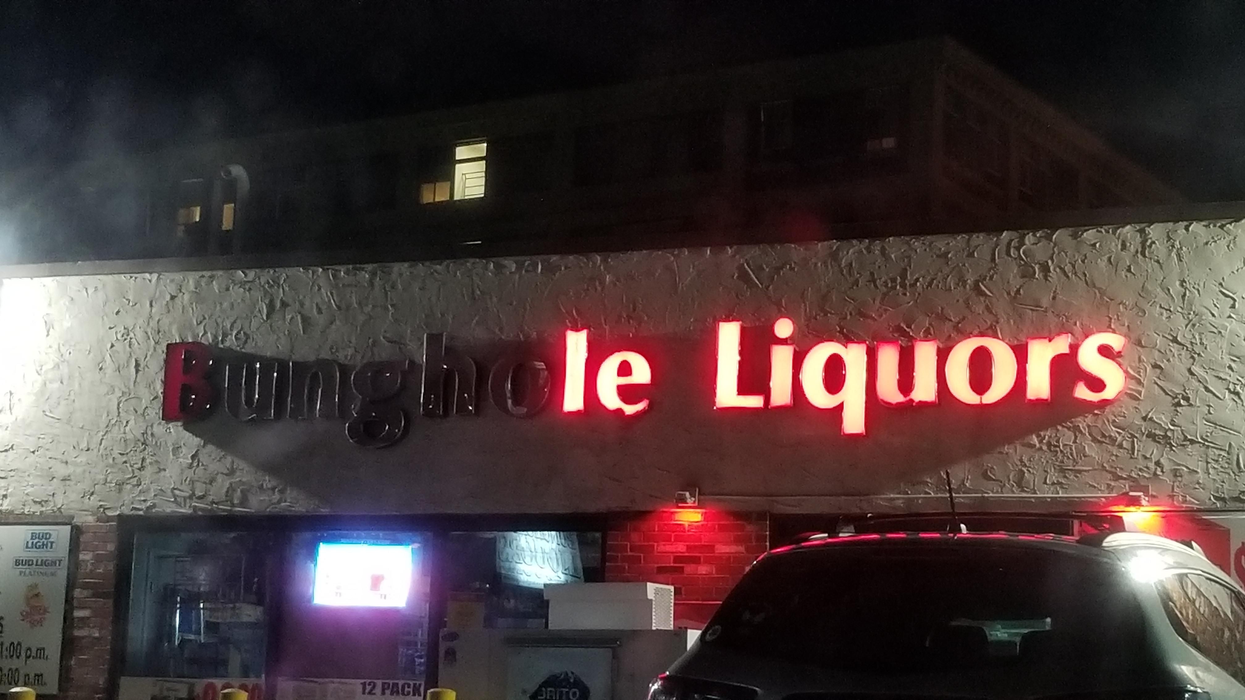 Local liquor store classing it up a bit.
