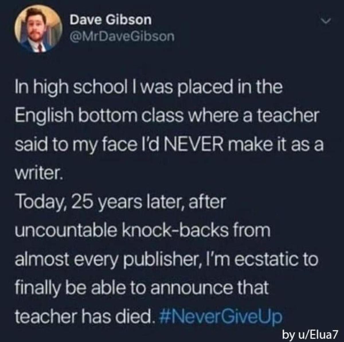good on him