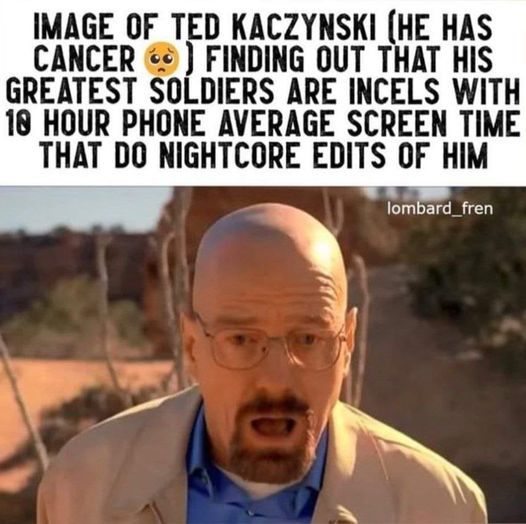 Y'all post Ted memes, but y'all'r the embodiments of what he hated