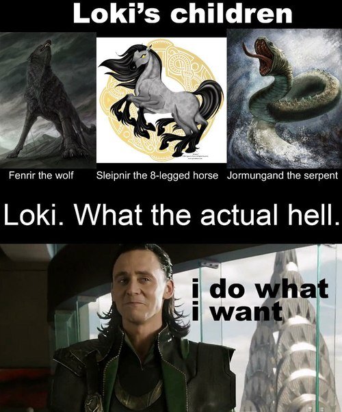 Loki's into some freaky stuff