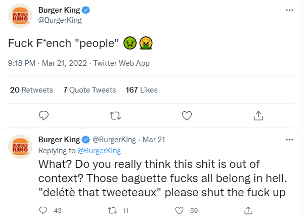 Burger King is spitting facts