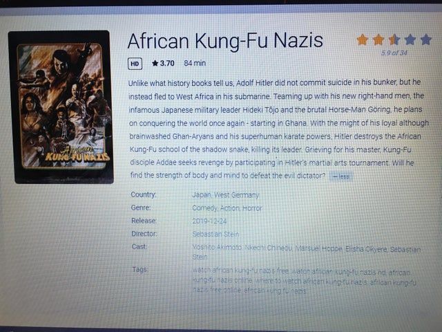 Cool, I know what to watch on movie night
