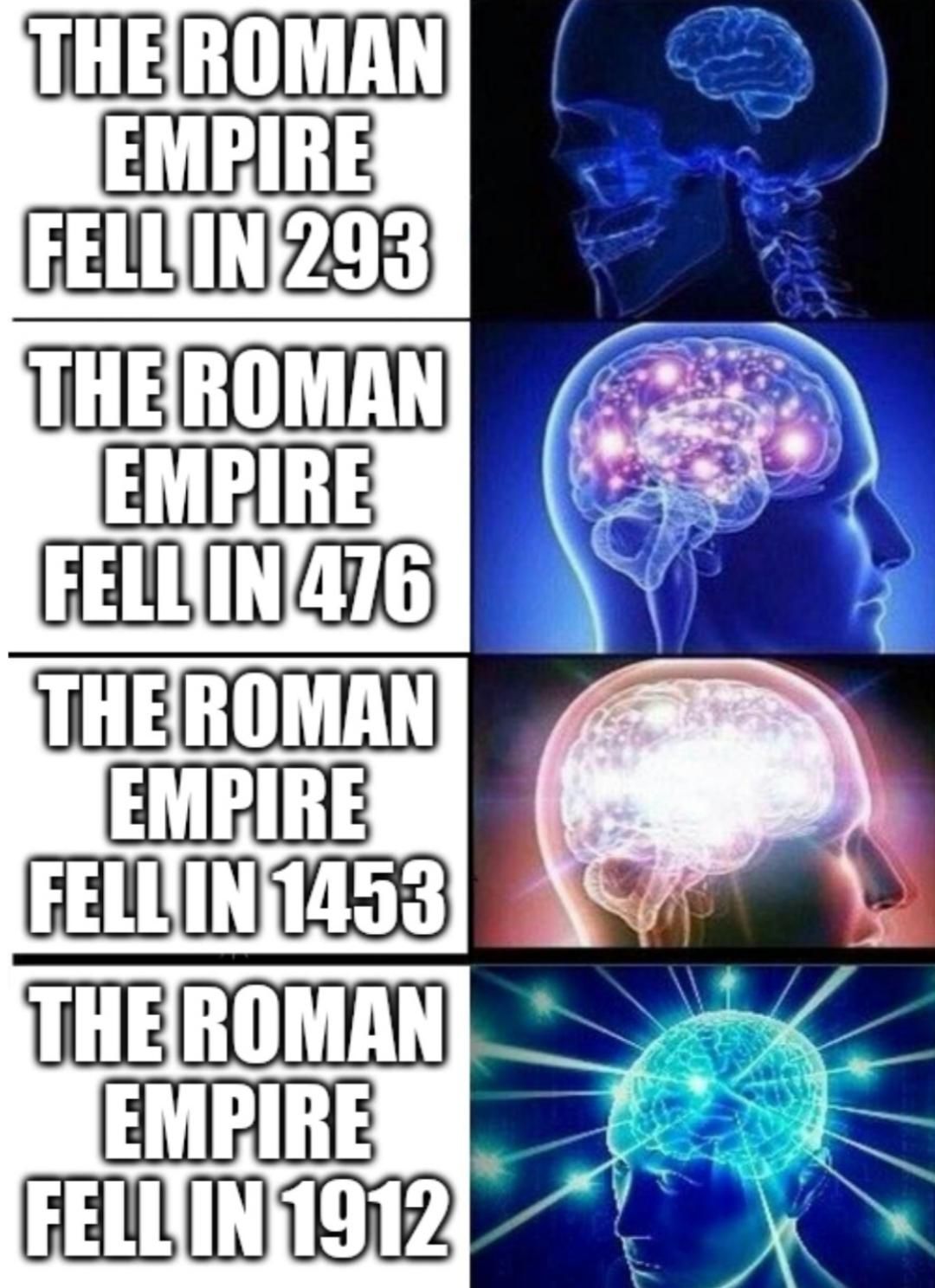When did the Roman Empire truly fall?