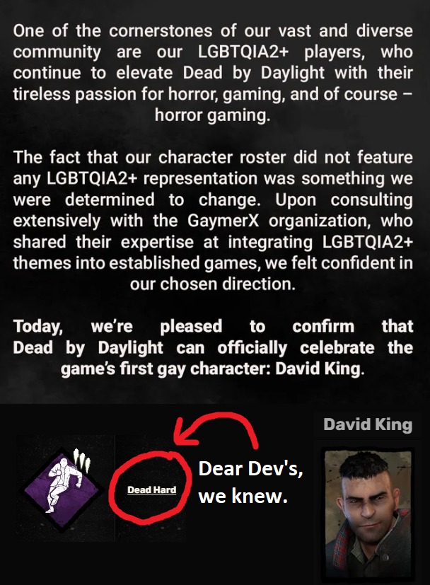 Dead by Daylight Dev's Trolling us