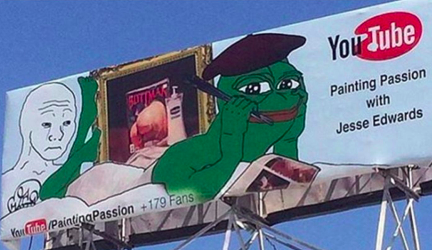 Pepe/apu a day - 118 pepe paint ad