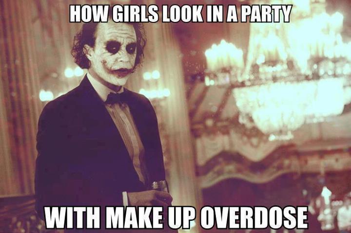 That's how you look if you put on tooo much make-up!!!