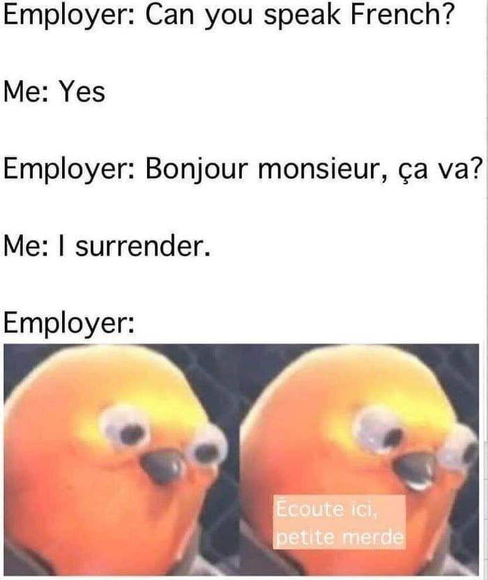 no french?
