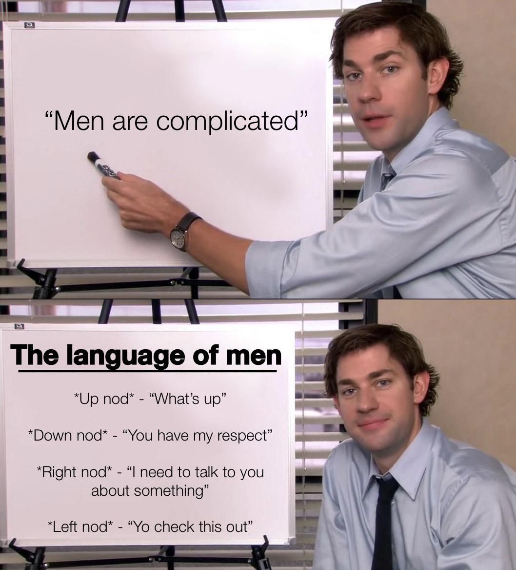 The secret language of men
