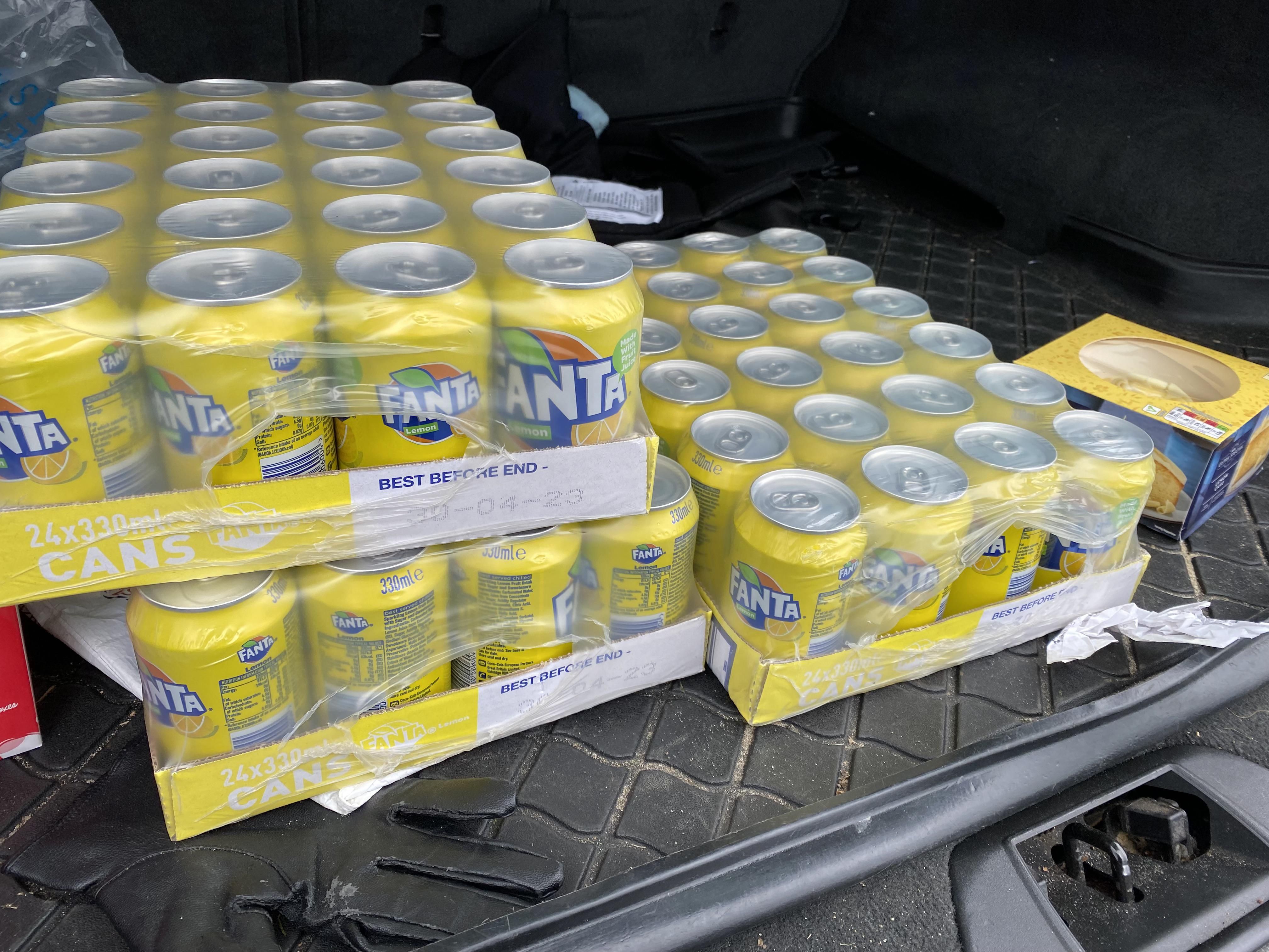 Apparently Fanta Lemon is such a rarity in the UK that when my wife sees a multipack of it, she buys 72 cans!