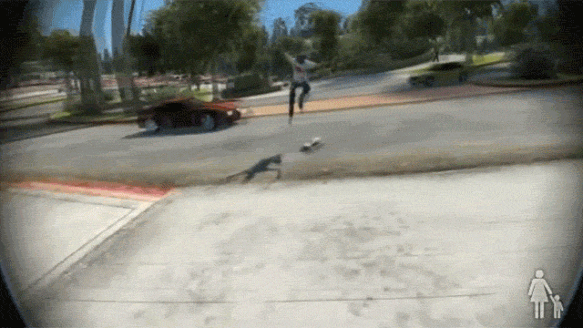 Skateboarding is dangerous!