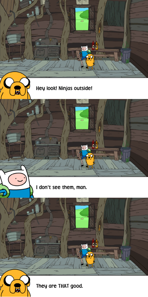 Ninjas outside!