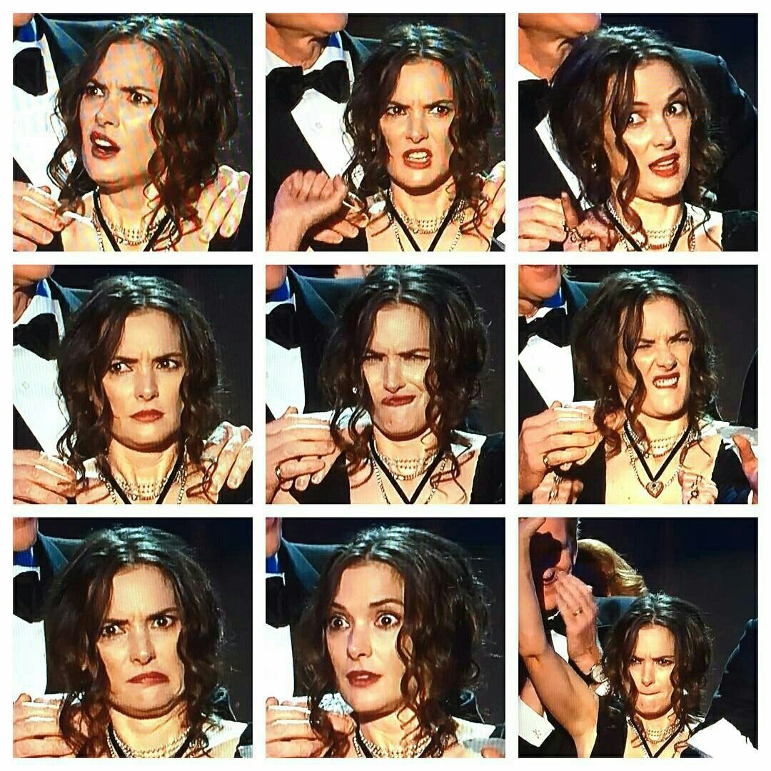 One of the most important moments of our time. Winona Rider at the 2017 SAG awards