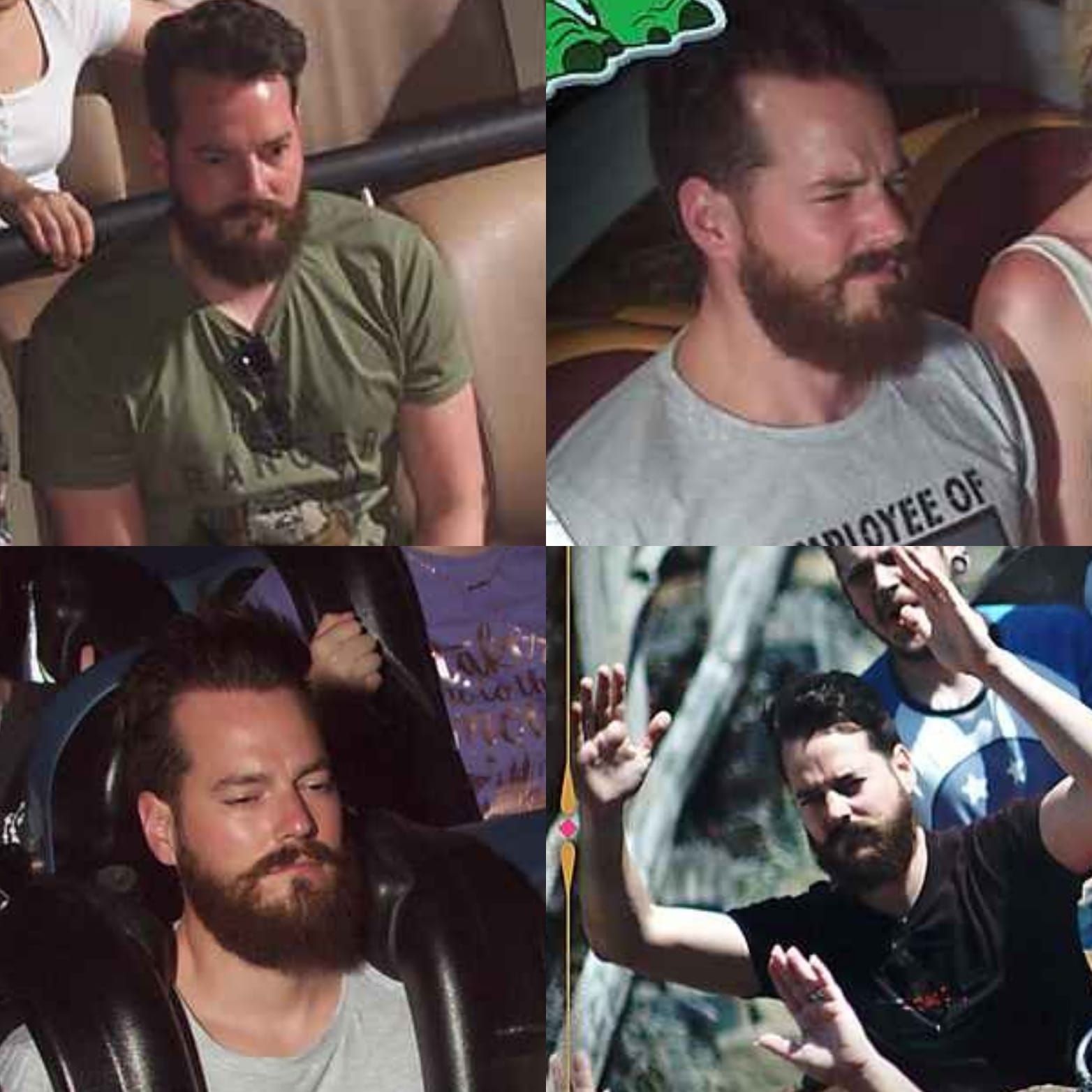 My wife has always said I look miserable on rollercoasters. After a recent visit to Orlando, turns out she's right.