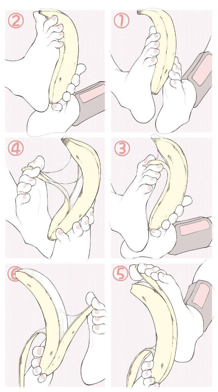 This is how you peel banana