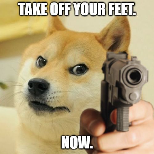 Feet them over