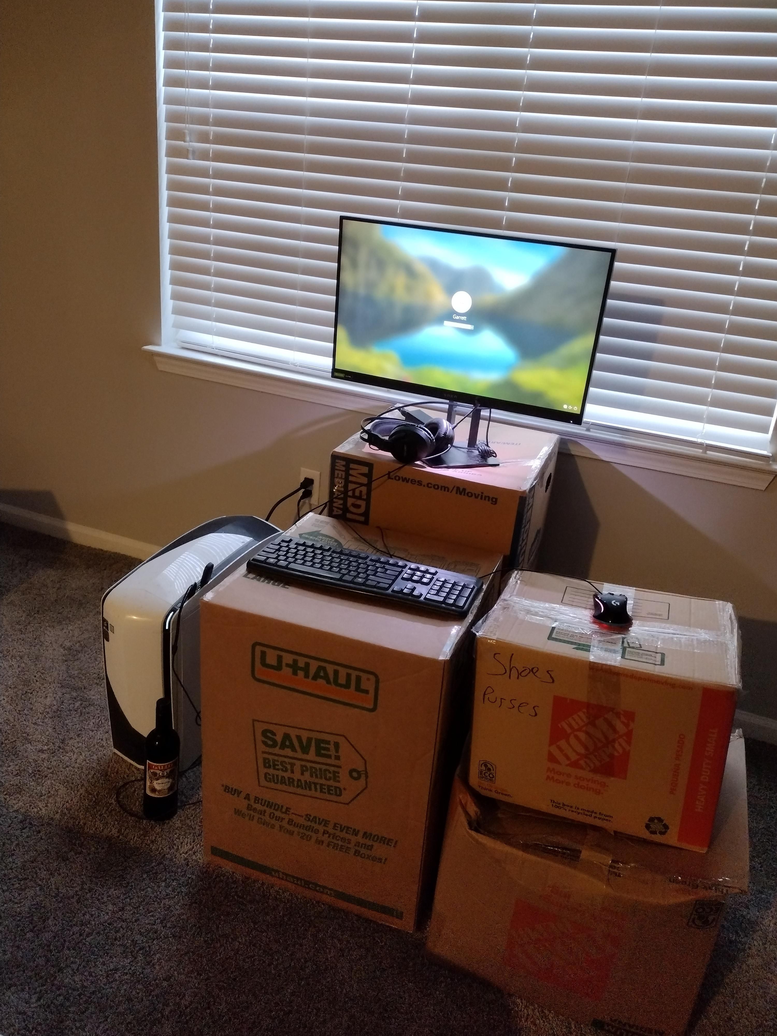 Just moved. Clearly I have my priorities in order.
