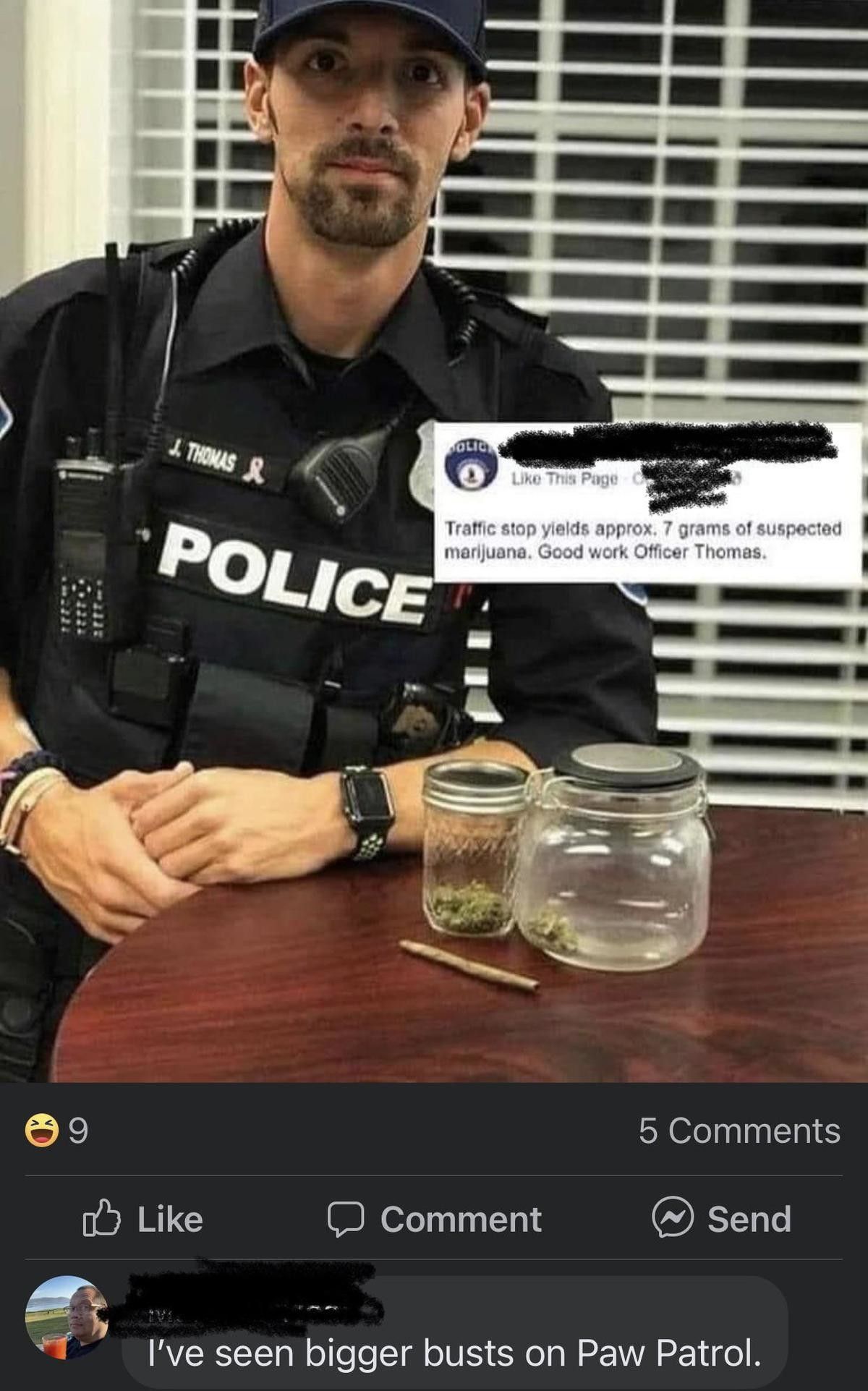 6 grams? Why would someone have 4 grams of weed on them?