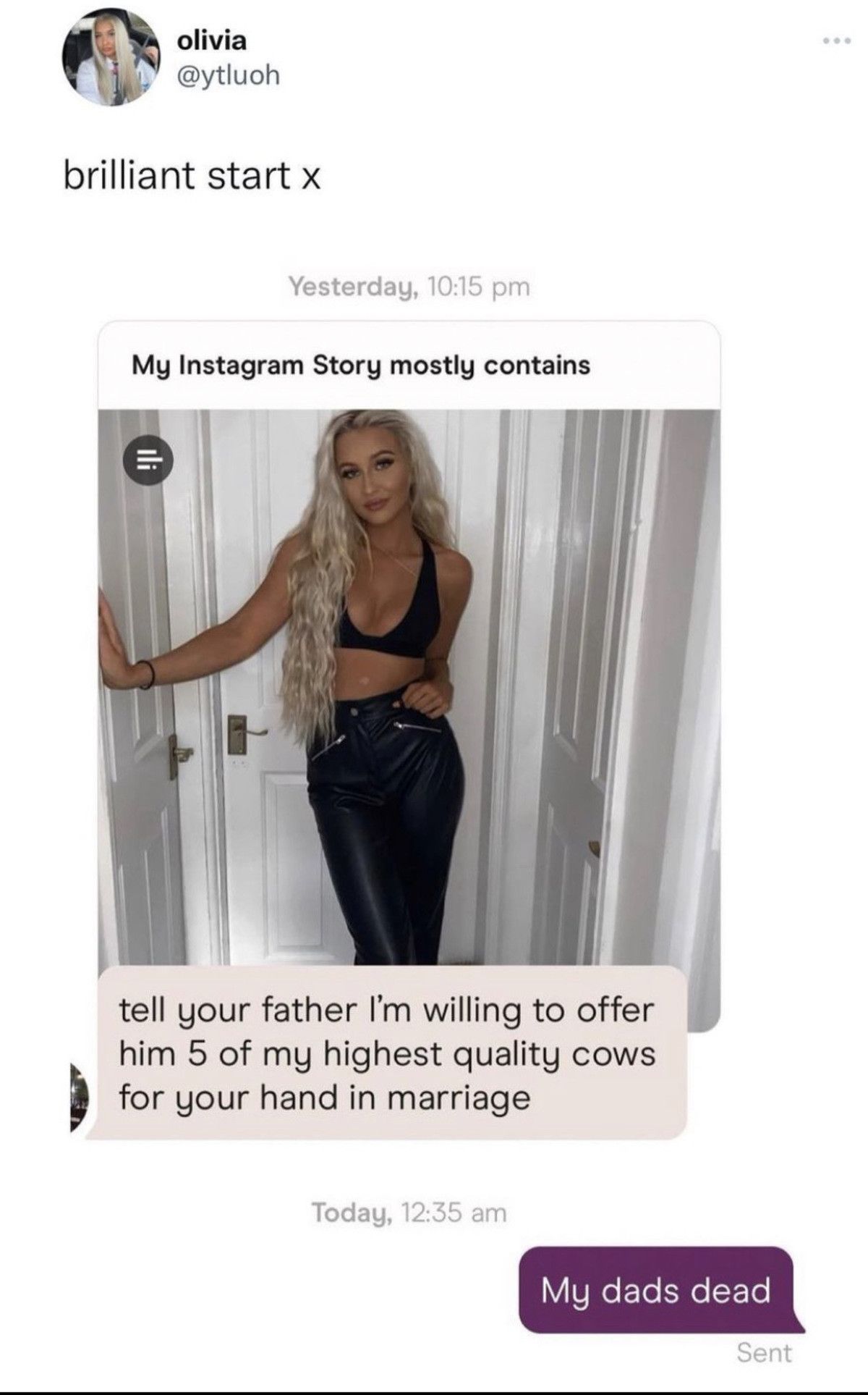 dad is ded