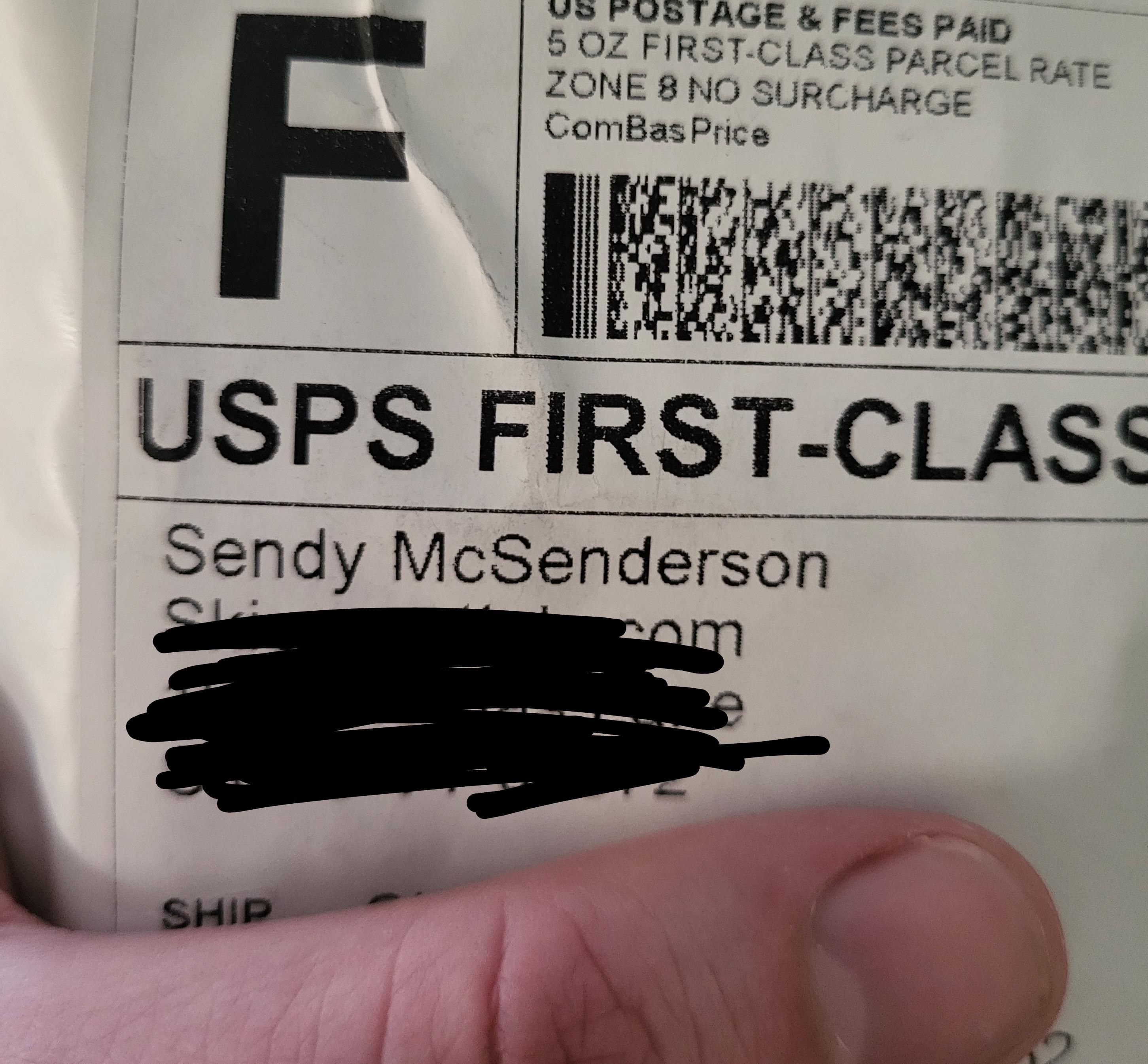 I get the feeling this isn't the sender's real name.
