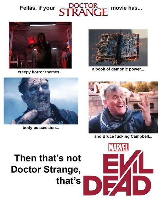 Not a big fan of marvel movies, but Sam Raimi is based