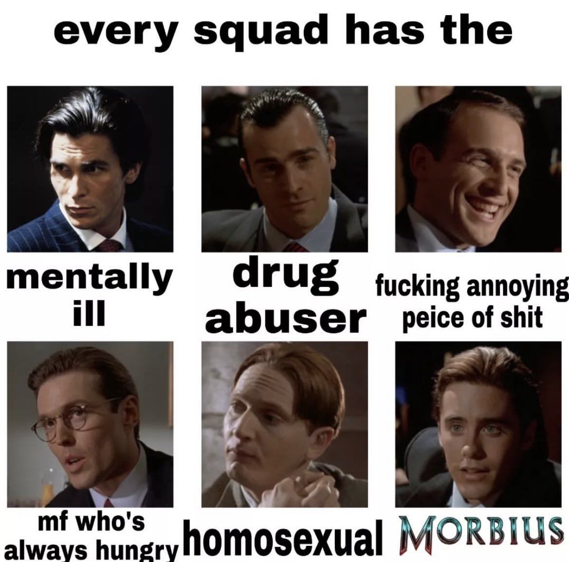 I've gotta return some videotapes, because it's been a week since I rented Morbius