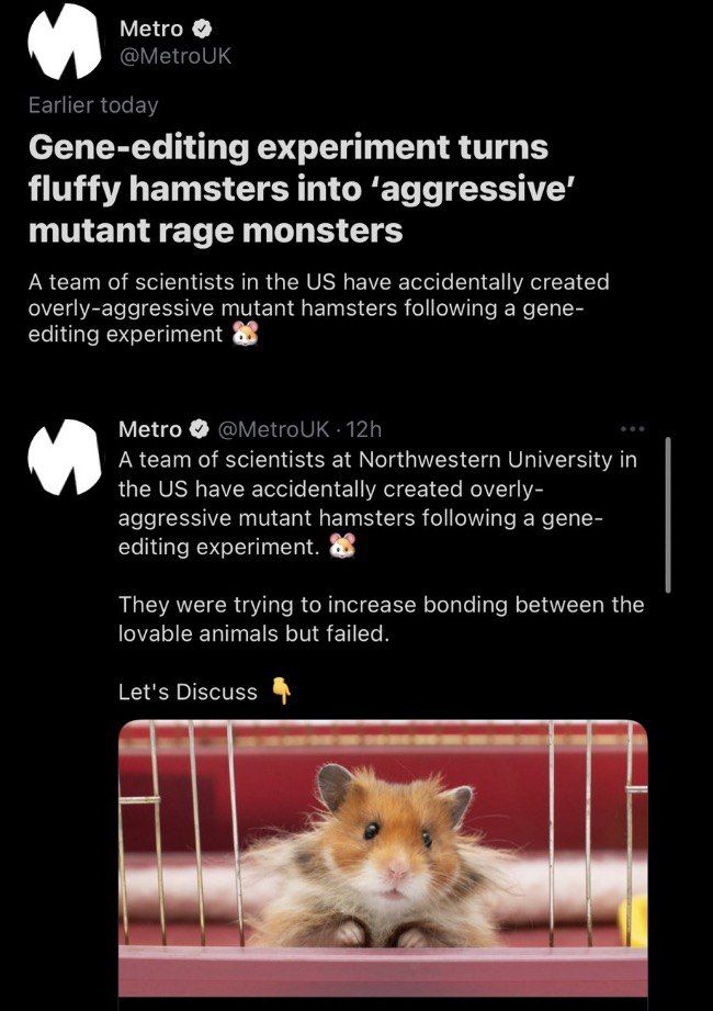 Next up weaponized hamsters