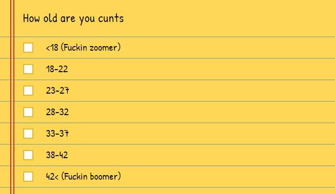 Curiosity Survey strawpoll.me/46062603