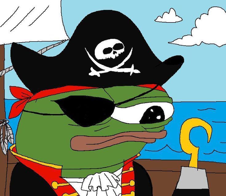 Pepe/apu a day - 153 pirate pepe
