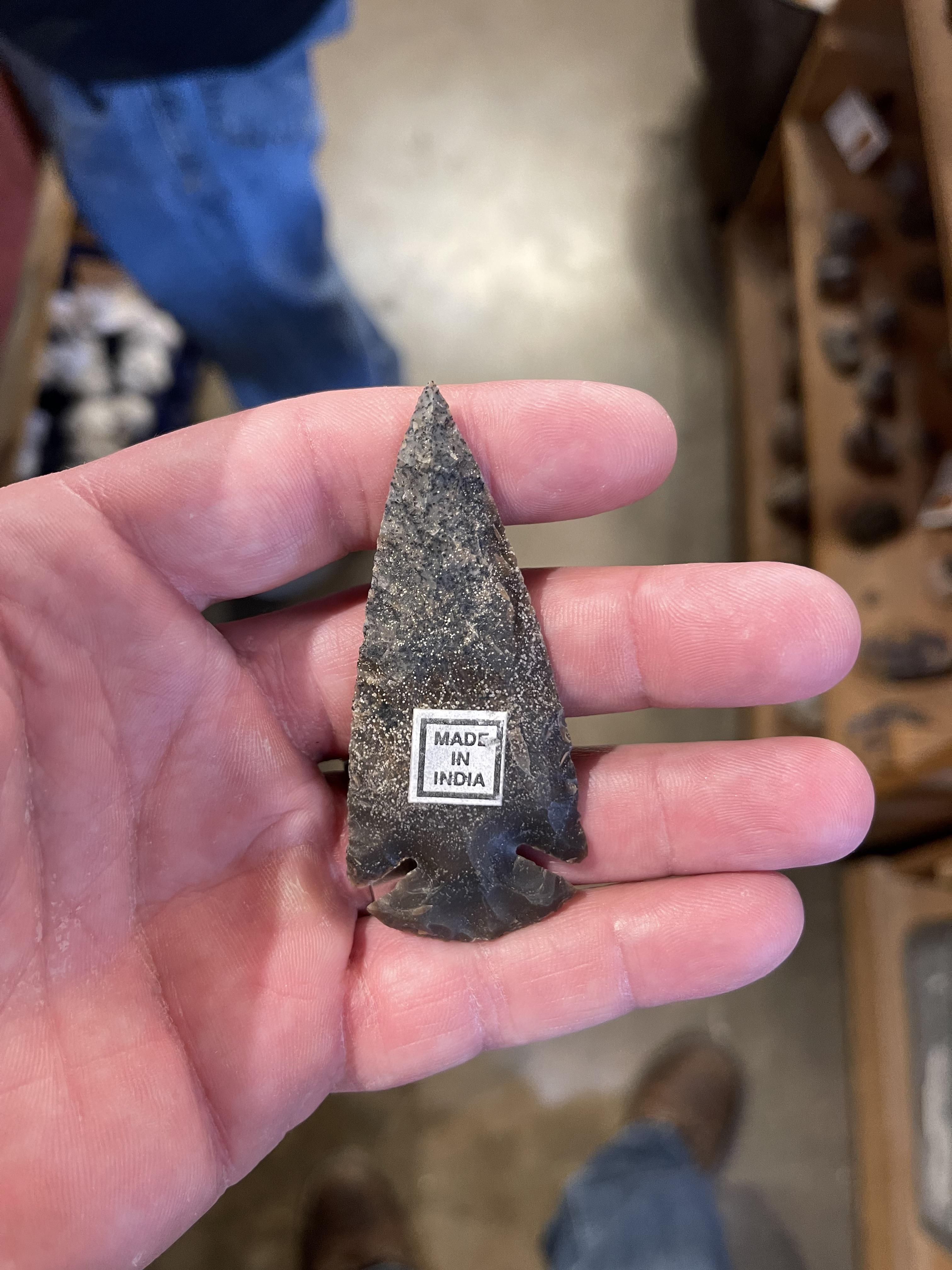 Found an authentic Indian arrowhead today.