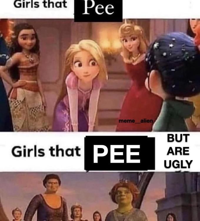 Girls that pee vs. girls that piss