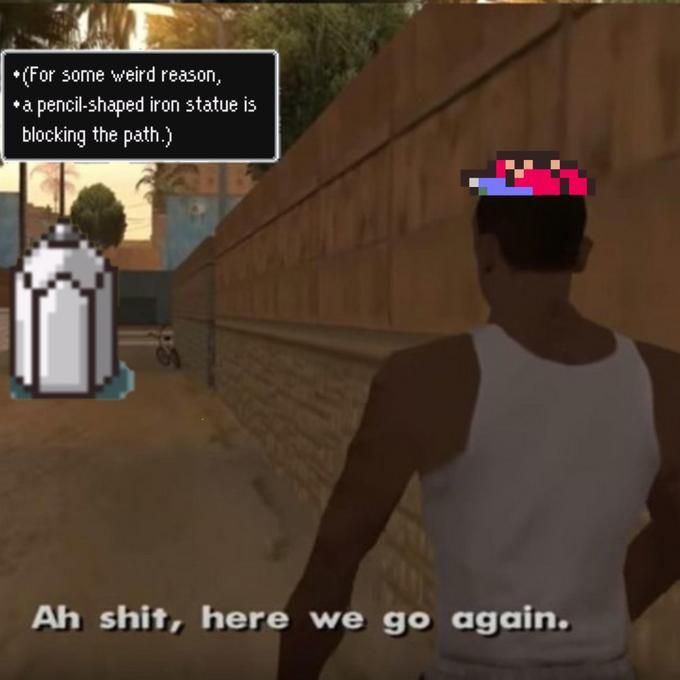 What do you mean "again", just wait for the eraser statue