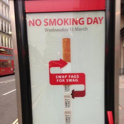 This sign gave me cancer-Ironically what they were trying to avoid by getting people to quit smoking