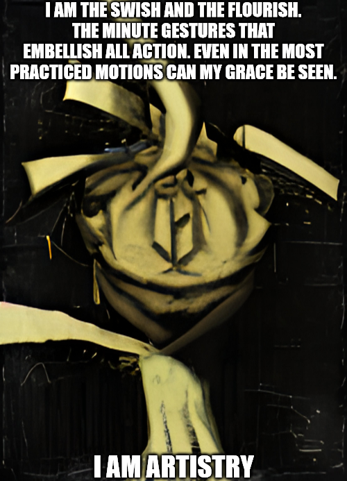 New existential reaction images: Part 3, Artistry