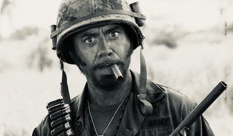 The Thousand Yard Stare of a US Marine during the Vietnam War