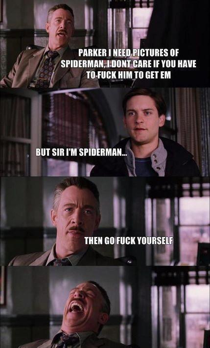 Spidey didn't see that coming...