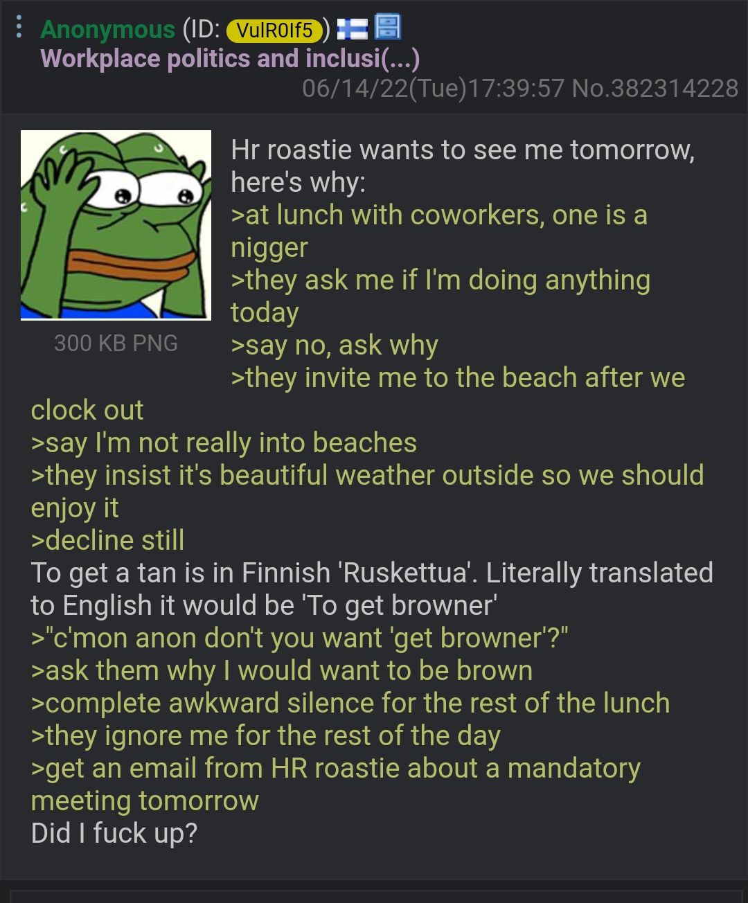 Anon is in trouble